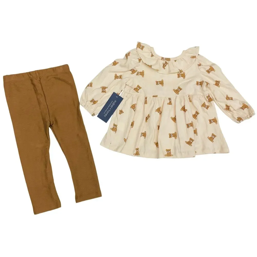 NWT Mabel + Honey 18M Beary Cute Knit Set